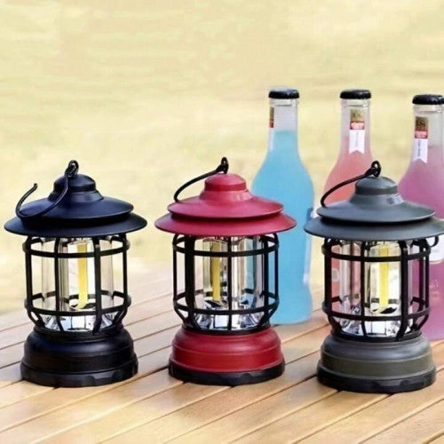 Lámpara LED Recargable Estilo Queroseno