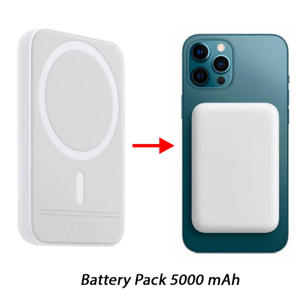Power Bank Magnético 5000 mAh Compatible con MagSafe